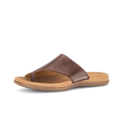 Zehentrenner GABOR "Zehentrenner", Damen, Gr. 44, braun, Schuhe Zehentrenner