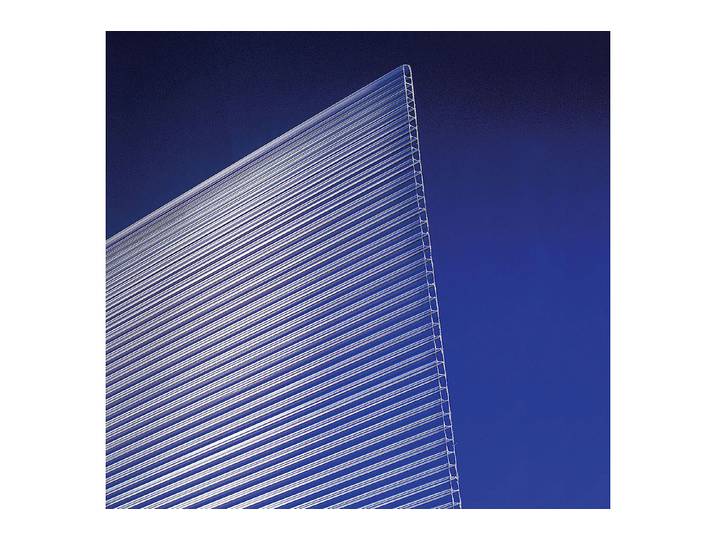 Doppelstegplatte aus Polycarbonat 150 × 105 cm 4 mm