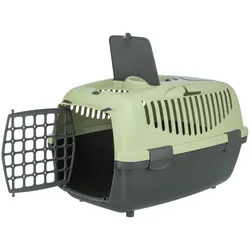 Trixie Transporter Capri 2, dla psa, XS–S: 37 × 34 × 55 cm, ciemnoszaro-pastelowozielony (Hund), Tiertransport