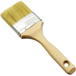 Flachpinsel 70 mm (Fassung) - Größe 3", Holz, Stahl, braun