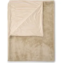 Furry Kunstfell-Decke 150 x 200 cm beige