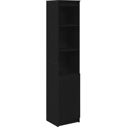 vidaXL Highboard Schwarz Eichen-Optik 37,5x35x180 cm Holzwerkstoff