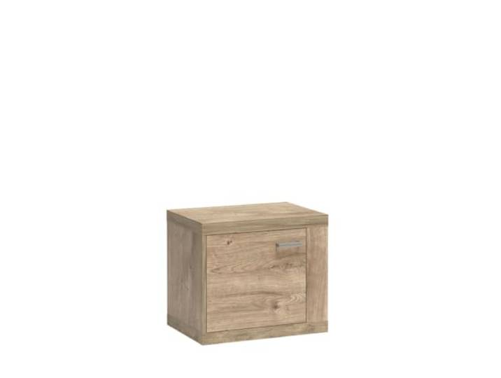 Komodee Nachttisch BALESTRAND - Eiche - 57 x 51 x 41 cm