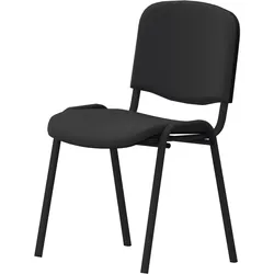 NowyStyl Besucherstuhl ISO 4L 4Fuß gepolstert schwarz/anthrazit