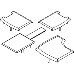 HSK Ersatzteile Abdeckkappenset, Transparent, E55205-2-99 E55205-2-99