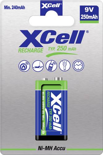 XCell 9V Block-Akku NiMH 250 8.4V 1St.