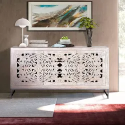 Sideboard Kommode aus Massivholz mit drei Schubladen