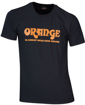 Orange T-Shirt Logo XL Noir avec logo Orange