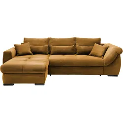 Wohnlandschaft Frederico Goldfarben Cord