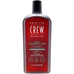 1L American Crew 3In1 Chamomile & Pine Shampoo, Conditioner & Body Wash