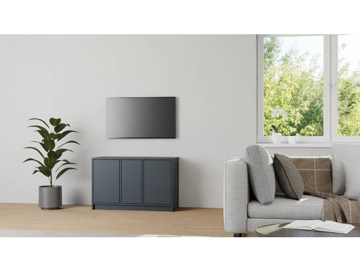 Badezimmerregal nach Maß MDF Lackiert Anthrazit­grau RAL&nbsp;7016