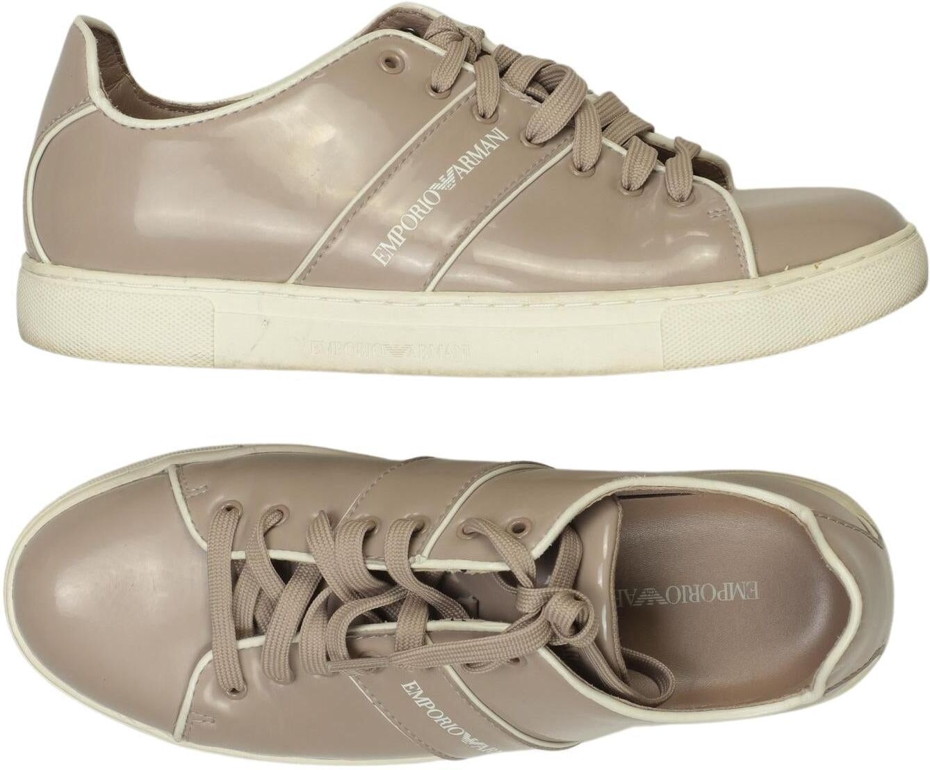 Giorgio Armani Emporio Armani Damen Sneaker, Beige, Gr. EU 39, kein / Etikett - Second Hand