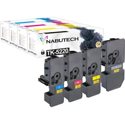 4x Tonerkartuschen kompatibel zu Kyocera TK-5220K TK-5220C TK-5220M TK-5220Y