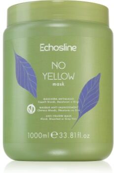 Echosline No Yellow Mask máscara para cabelo neutraliza tons amarelados 1000 ml. No Yellow Mask