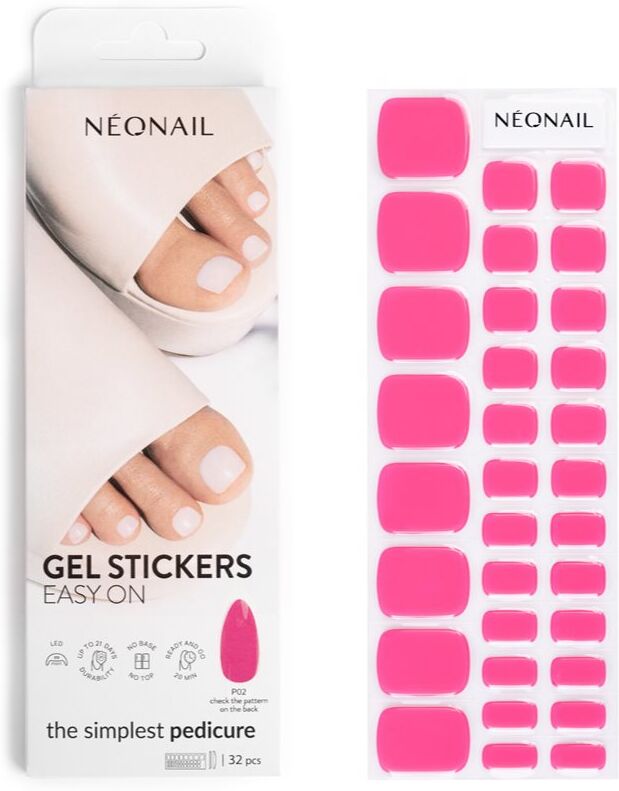 NEONAIL Easy On Gel Stickers nail stickers using a UV/LED lamp shade P02 32 pc