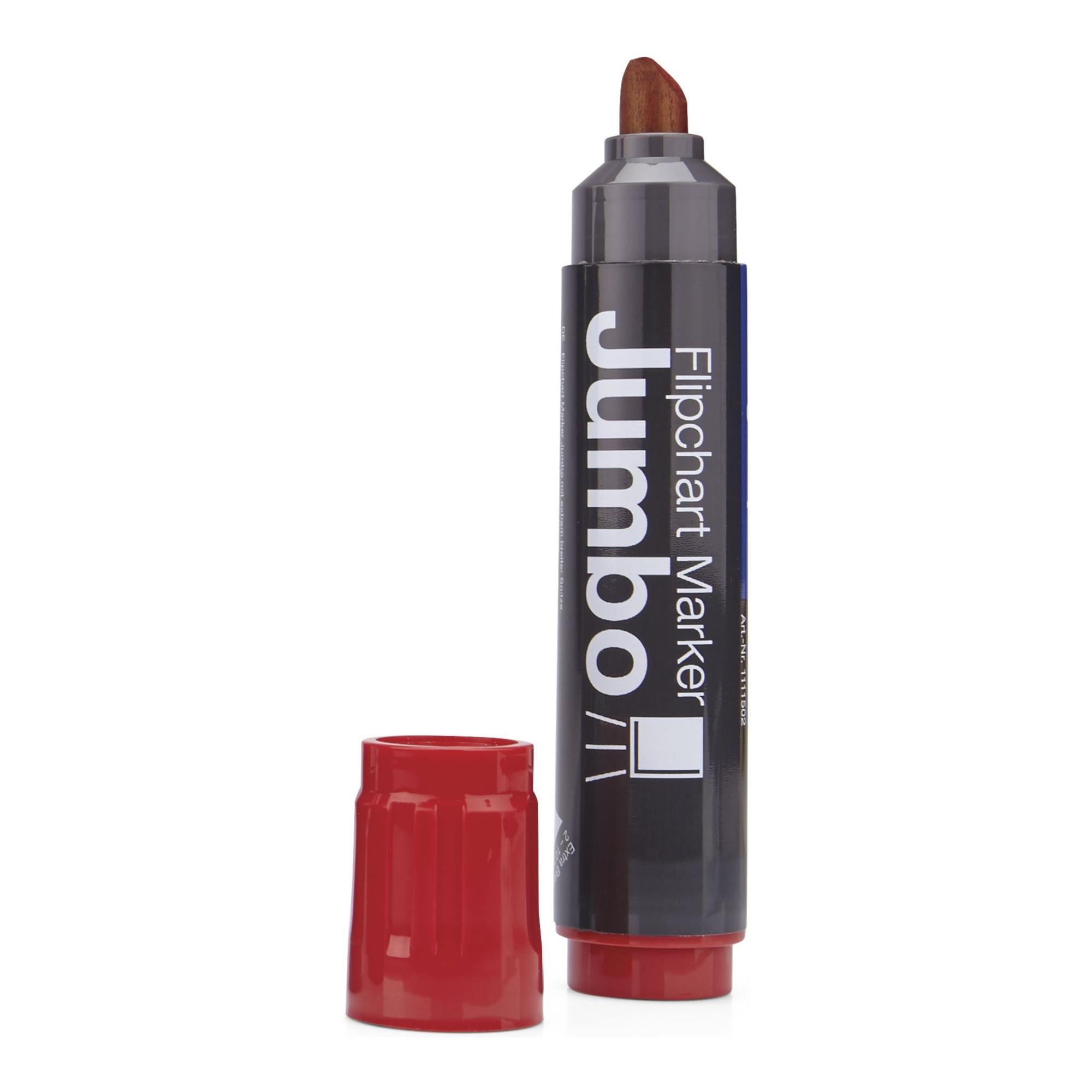 Magnetoplan Flipchart-Marker Jumbo, rot, 4 Stück (1111502)