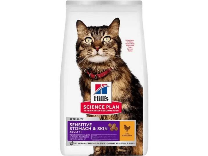 Hill's Science Plan Chat Adulte Sensible Estomac &amp; Peau Poulet 1,5 kg