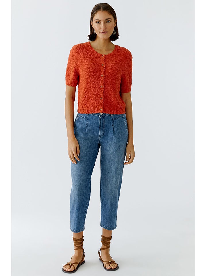 Oui Cardigan in Braunrot - 36