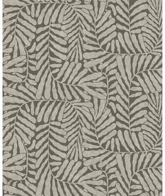 A-Street Prints Gabriel Espresso Fern Wallpaper