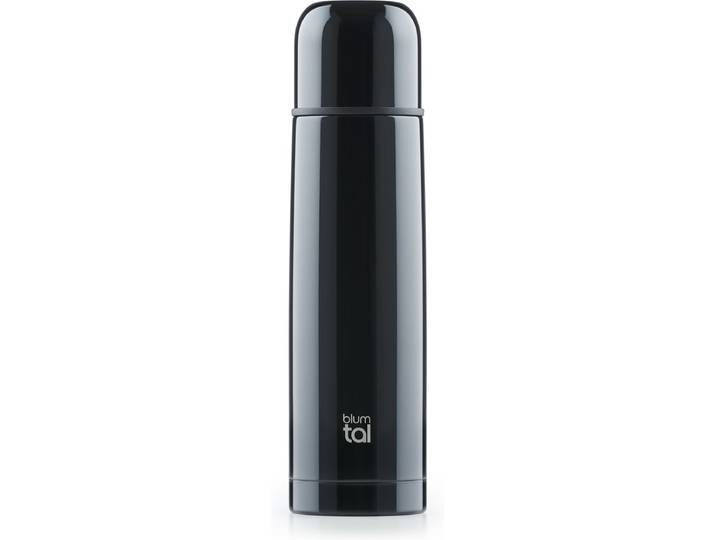 Blumtal Thermosfles - Lekvrije thermosfles met drinkbeker voor onderweg - Isolerende Thermoskan - Roestvrij staal - 350ml - Zwart