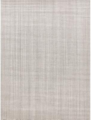EXQUISITE RUGS Robin Hand-loomed Bamboo Silk/Wool Silver Area Rug.