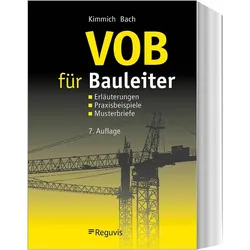 VOB für Bauleiter, Fachbücher von Hendrik Bach, Bernd Kimmich
