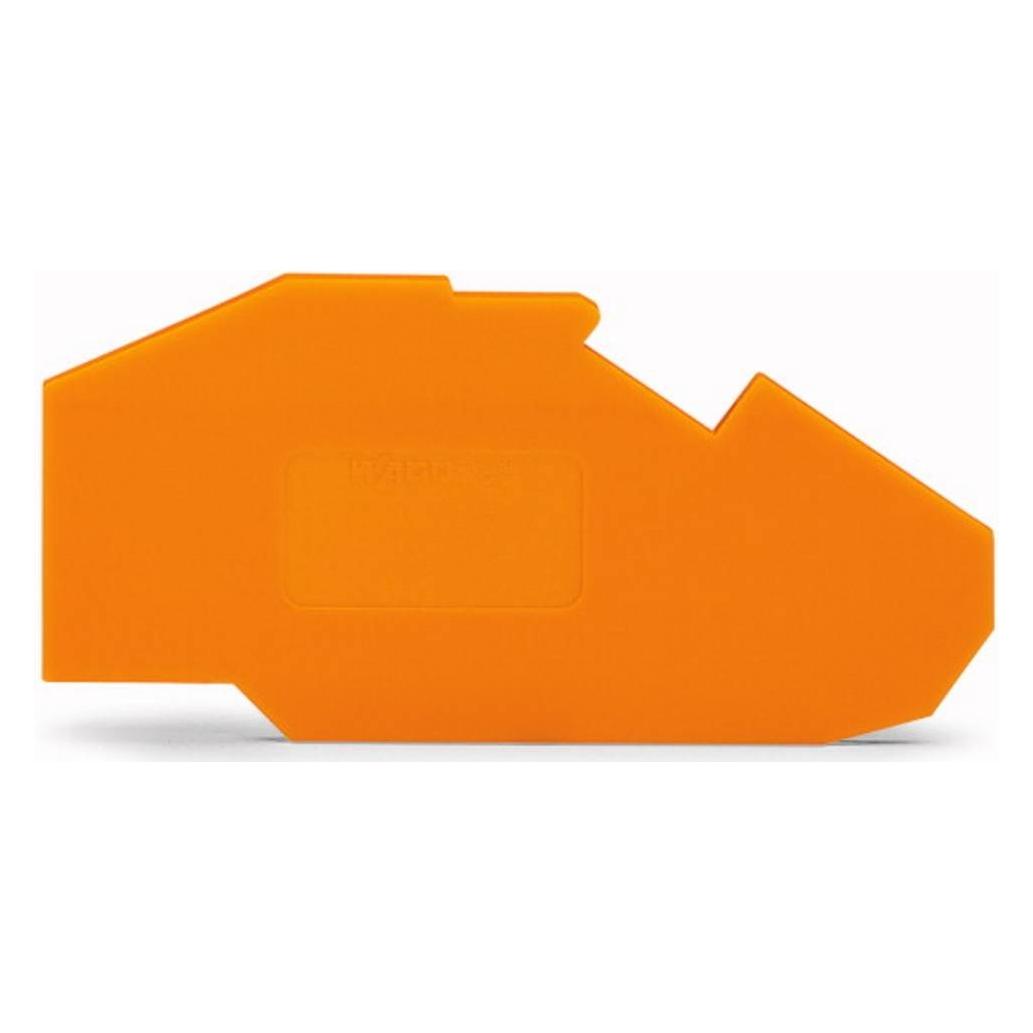 Wago Abschlussplatte orange (162810)