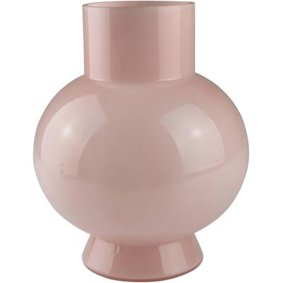 Dekovase AM DESIGN "Rosafarbene Glasvase", rosa, B:17cm H:22,5cm, Glas, Vasen, für einen eleganten und sanften Akzent