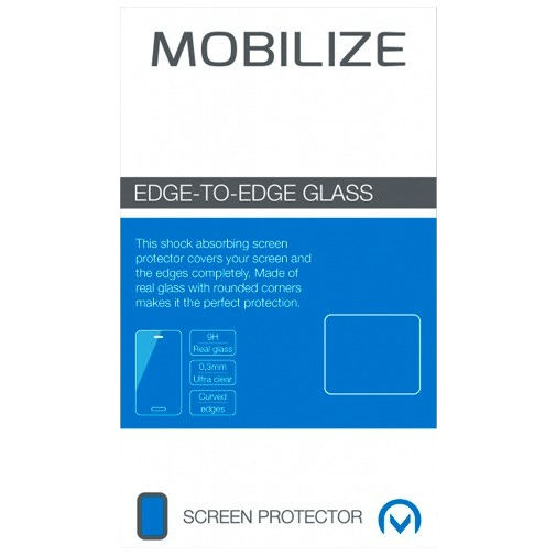 Mobilize Edge-To-Edge Glas Displayschutzfolie Schwarz Samsung Galaxy S10