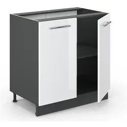 Vicco, Regal, Fame-Line mit Regal, AP Anthrazit (80 x 60 x 82 cm)