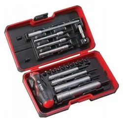 Felo, Werkzeugkoffer, smart Evo M-Tec - Satz mit Steckschlüsseln,Bits, Zubehör, XL-Strongbox 20-tlg