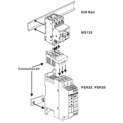 ABB PSR30-MS132 Verbinder für MS132 für MS132-12...MS132-32 1SFA896212R1001