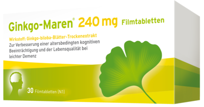 HERMES Arzneimittel GmbH GINKGO-MAREN 240 mg Filmtabletten 30 St 12580474