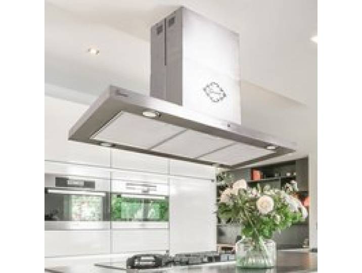 Hotte îlot inox 90 cm Gurari GCH I 431 IS 90 PRIME Hotte aspirante 1000 m³/h Classe A Évacuation & recyclage