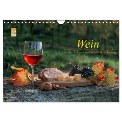 Wein - Reben, Wingerte und historische Weinkeller (Wandkalender 2027 DIN A4 quer), CALVENDO Monatskalender