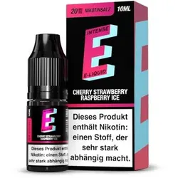 TVE E-Intense Cherry Strawberry Raspberry Ice NicSalt Liquid 10ml / 20mg