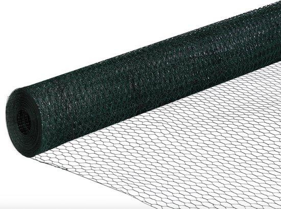 Groene flexibele omheining voor dieren van staal, 25 meter