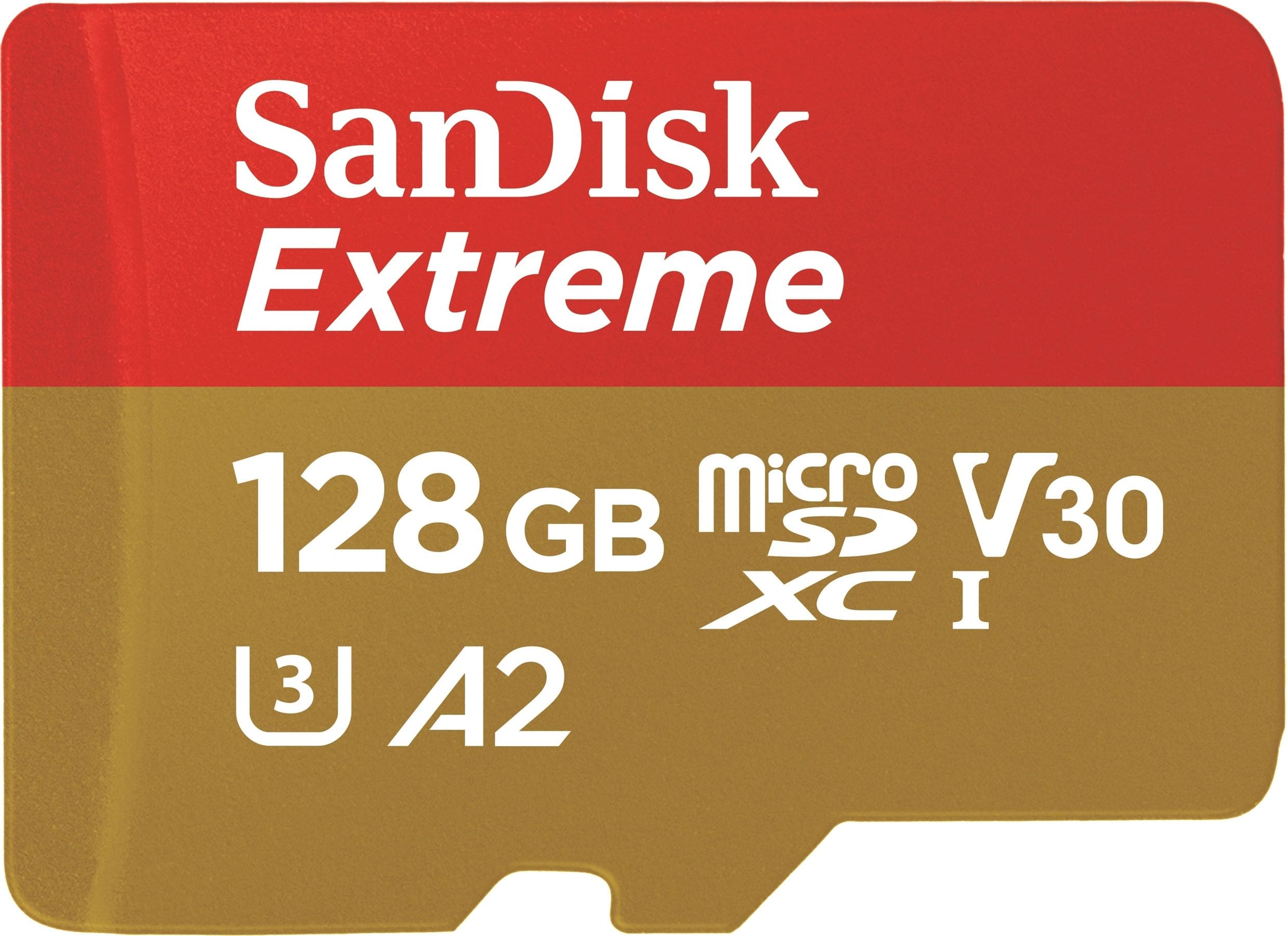 Sandisk Extreme A2 MicroSDXC Speicherkarte 128 GB Class 3 (U3) 214510