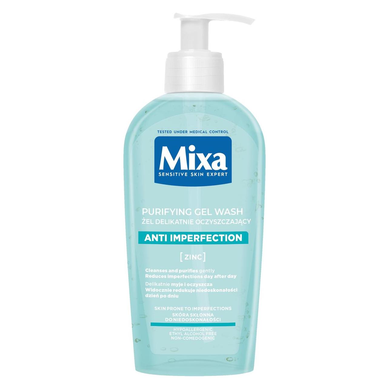 Mixa Expert Scores Sensitive Cleansing Washing Gel Without Soap Against Imperfections To Score (Reinigungsgel, 200 ml) (3600550807400)
