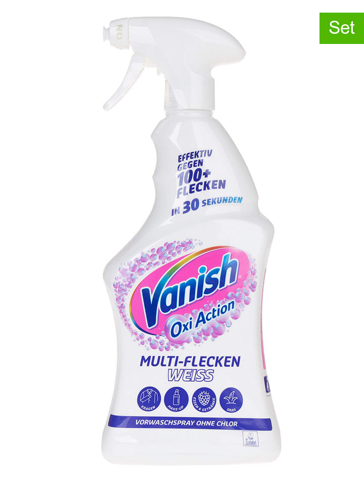 12er-Set: Fleckenentferner ''Vanish Oxi Action Multi Textil Weiß'', je 750 ml - onesize