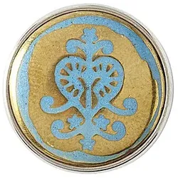 Noosa Amsterdam Chunk Erzulie, blau goldener Pulverstein