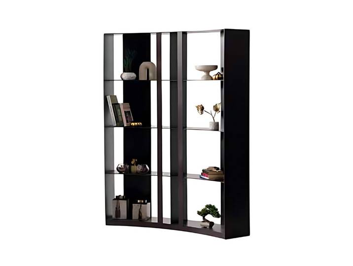 JVmoebel Raumteilerregal Geschwungenes Regal aus Holz als stilvolle Trennwand, 1-tlg., Made in Europe