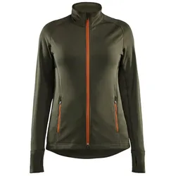 Damen Fleecejacke "STRIKER" - L - waldgrün/rost