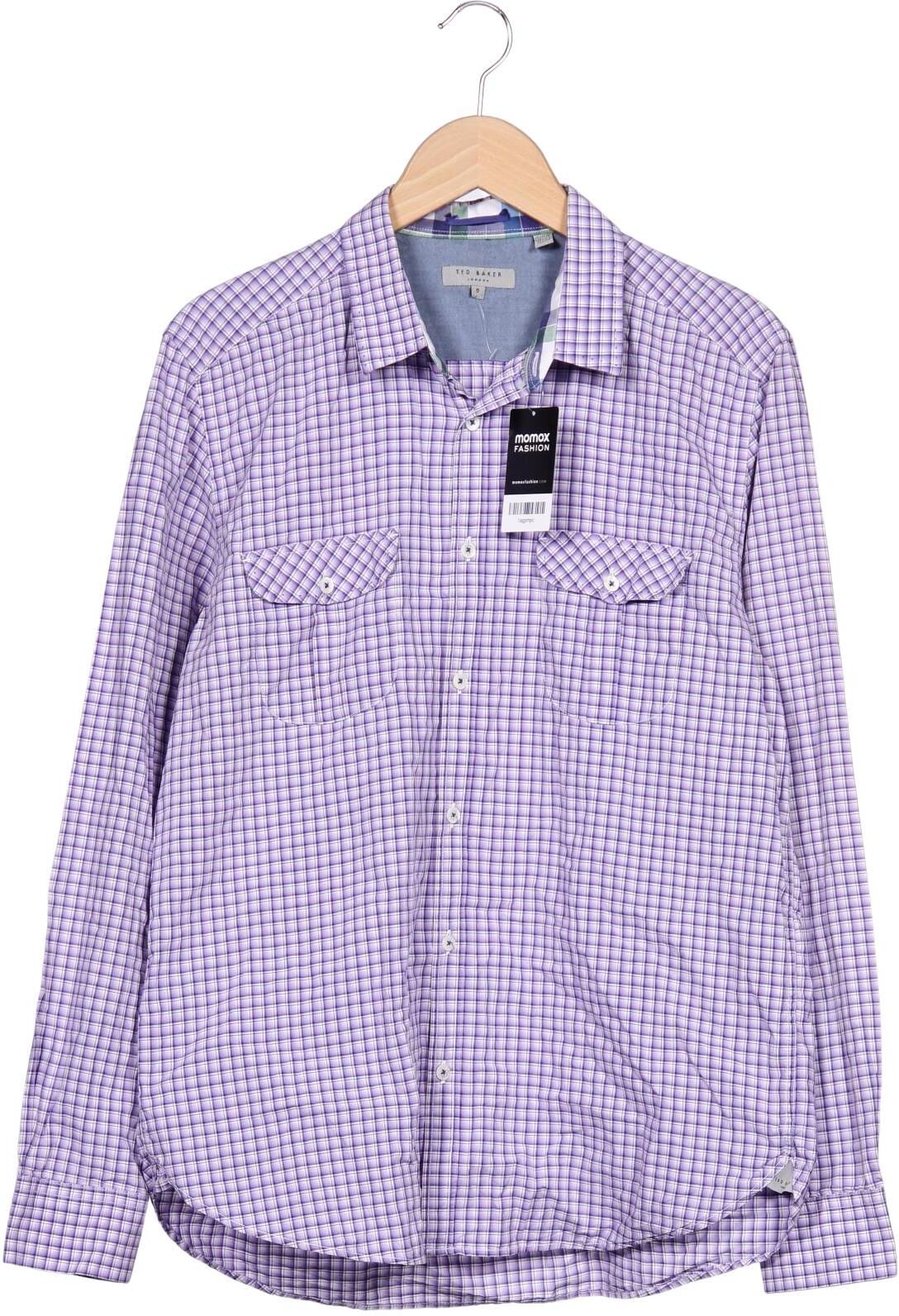 TED Baker Herren Hemd, Lila, Gr. XL (Ted Baker 5), Baumwolle - Second Hand