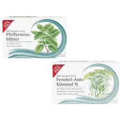 H&S Fenchel-Anis-Kümmel Tee +Pfefferminzblätter Tee Set 1 Sparset