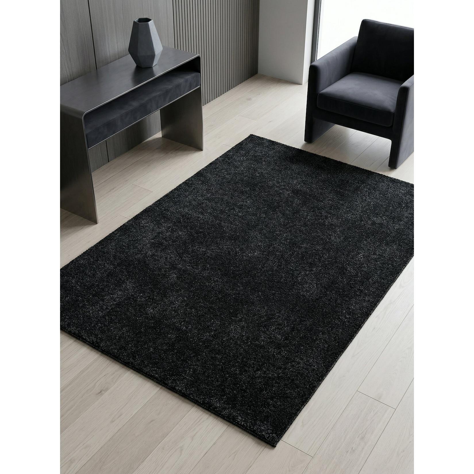 Teppich Kurzflor MAIN in Anthrazit, einfarbig, 160 x 230 cm