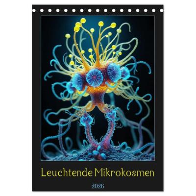 Leuchtende Mikrokosmen (Tischkalender 2026 DIN A5 hoch), CALVENDO Monatskalender