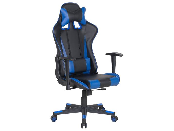 BÜROSTUHL Kunstleder Schwarz Gamer