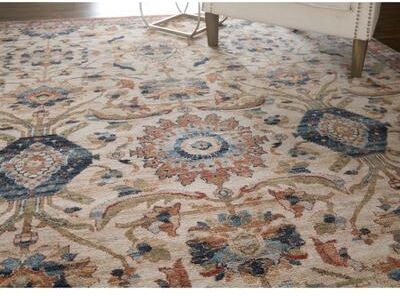 Grand Bazaar Stirling Machine Made Medallion Traditional Area Rug