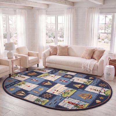 SAFAVIEH Handmade Chelsea Mikayla French Country Nautical Wool Rug